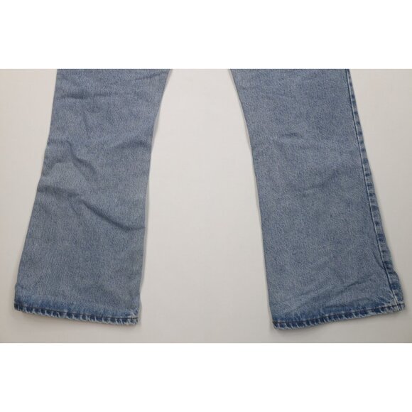 Vtg 90s Y2K Abercrombie & Fitch Womens 12 Babydoll Boy Flare Wide Leg Jeans USA - Picture 13 of 15